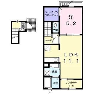 ラ・ルーチェI【2階】の間取り