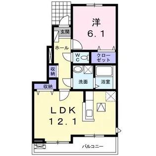 ストリーム サウス【1階】の間取り