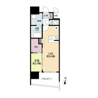 セレニテ新大阪ミラク弐番館【9階】の間取り