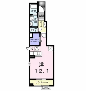 パーシモンズ・ハーモニー【1階】の間取り