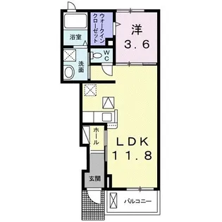 カナールB【1階】の間取り