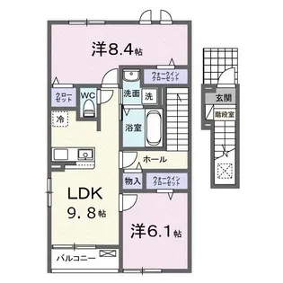 サニーコート府中【2階】の間取り