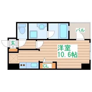 プラウドフラット河原町【1階】の間取り
