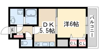 シーナリ江坂【7階】の間取り