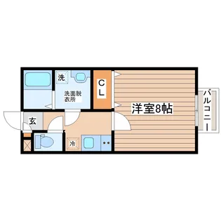 リムプラート南光台【1階】の間取り
