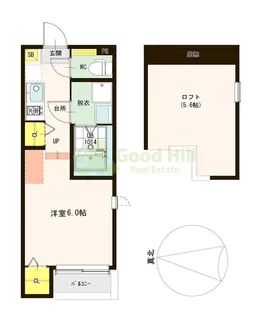 Malva椥辻【1階】の間取り