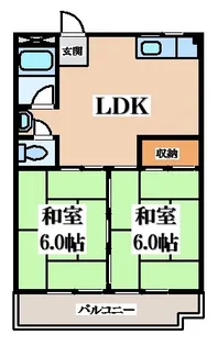 コンフォート青山【2階】の間取り