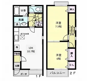 サンエトワール Bの間取り