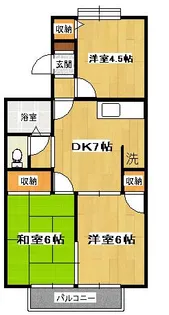 ガーデンホームズI【1階】の間取り