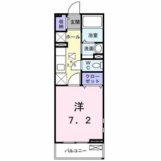 モデルヌ園田【1階】の間取り
