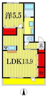 グランコートI番館【3階】の間取り