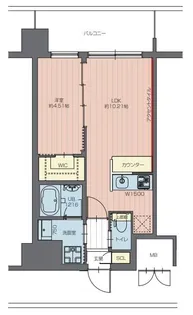 プレジオ練馬富士見台【1階】の間取り