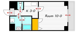 サンレック桑田町【4階】の間取り