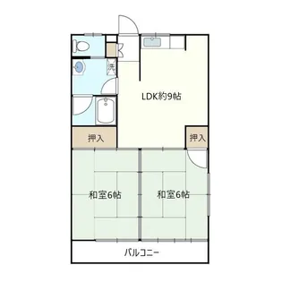 レイホーハイツ【1階】の間取り