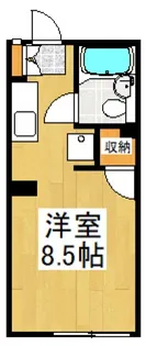 グランドヒル岡上B【2階】の間取り