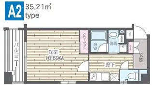 HF烏丸鞍馬口レジデンス【3階】の間取り