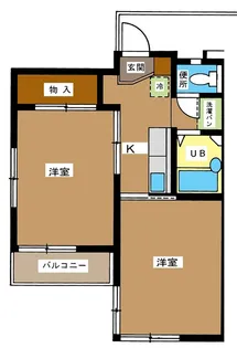 ラインハイム【2階】の間取り