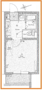 プレズントリガーレ世田谷上町サウス【3階】の間取り