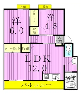 源七第一コーポラス【2階】の間取り