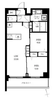 アーバンパーク船堀II【5階】の間取り