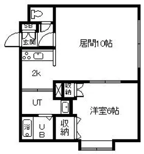 オブジェ1・6【1階】の間取り