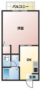 ヴィレ・デ・アンファン A【2階】の間取り