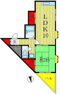 クイントサナダ【3階】の間取り