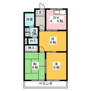 ロイヤルシティII【3階】の間取り