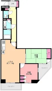 デュアルコート川口ウエストビュー【12階】の間取り