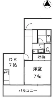 こがねビル【5階】の間取り