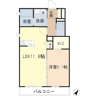 クイント岩井【2階】の間取り