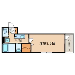 ラ カーサ コモコーメ【3階】の間取り