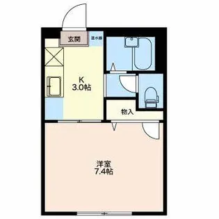 メゾン岡本【2階】の間取り
