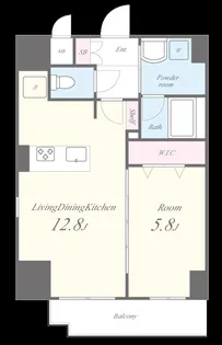 グランデュール秋葉原【6階】の間取り