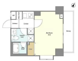 メルヴェーユ日本橋浜町【3階】の間取り