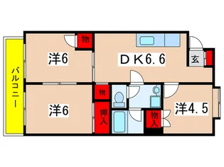 モアクレスト【1階】の間取り