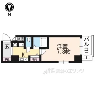 EC京都烏丸3ジャパニズム【2階】の間取り