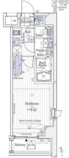 ガリシアレジデンス芝公園【5階】の間取り