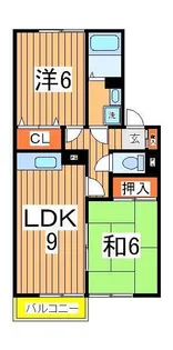 インペリアルヒルズ2【1階】の間取り
