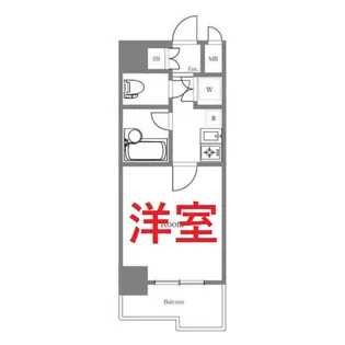 ルーブル五反田弐番館【4階】の間取り
