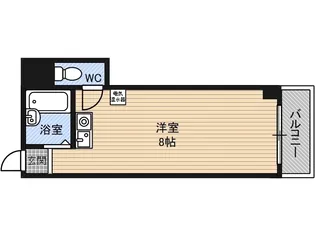 タウンコート桜川【5階】の間取り