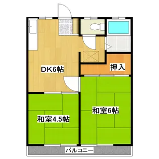 サンハイツ【1階】の間取り