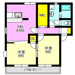 ラ・ネージュBC【2階】の間取り