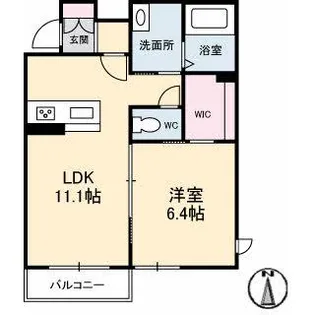 シャーメゾンAYA【1階】の間取り