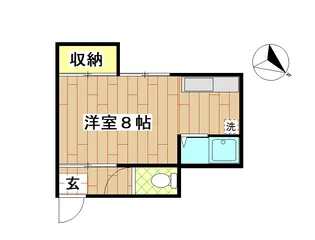小野アパートメント【2階】の間取り