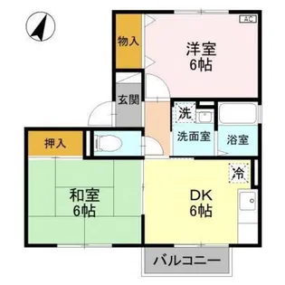 ジュネスマキ【1階】の間取り