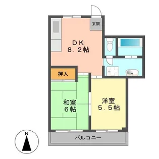 Kハイツ【2階】の間取り