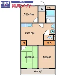 マンションメルヘン【1階】の間取り