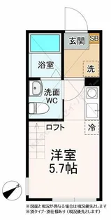 ローズハイツ山手【1階】の間取り