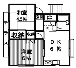 ブルーシャトレA棟【1階】の間取り